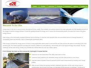 EPC contractors,off grid solar products,thin film panels from E to E Energy,Bangalore