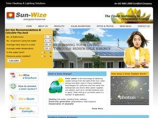 Solar thermal , photovoltaic and other off grid products from Sunwize,Lucknow